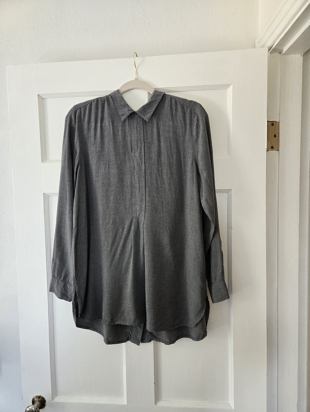 J. Jill Gray Women’s Button-Back Collared Long Sleeve Shirt